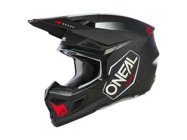 ONeal 3SRS Helmet HEXX black/white/red M (57/58 cm) ECE22.06