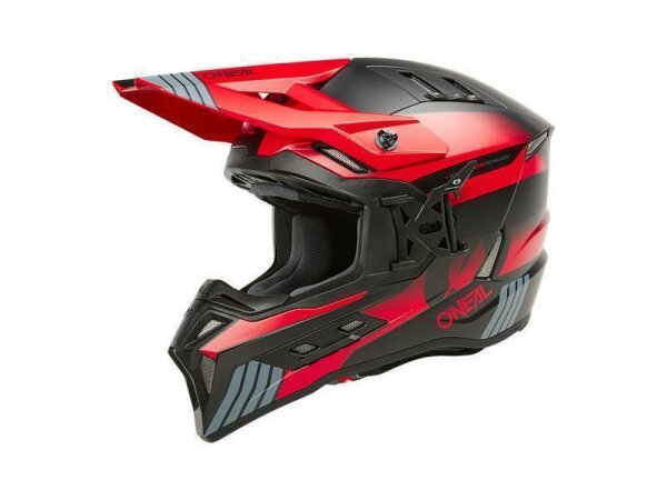 ONeal EX-SRS Helmet HITCH black/gray/red M (57/58 cm) ECE22.06