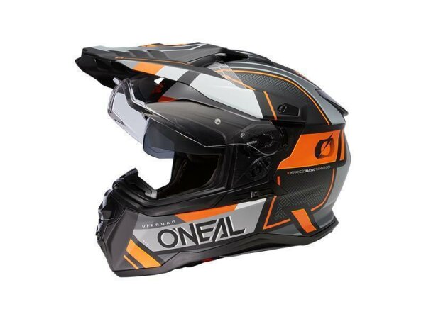 ONeal D-SRS Helmet SQUARE black/gray/orange S (55/56 cm) ECE22.06