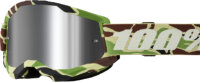 100% STRATA 2 Goggle War Camo - Mirror Silver Lens