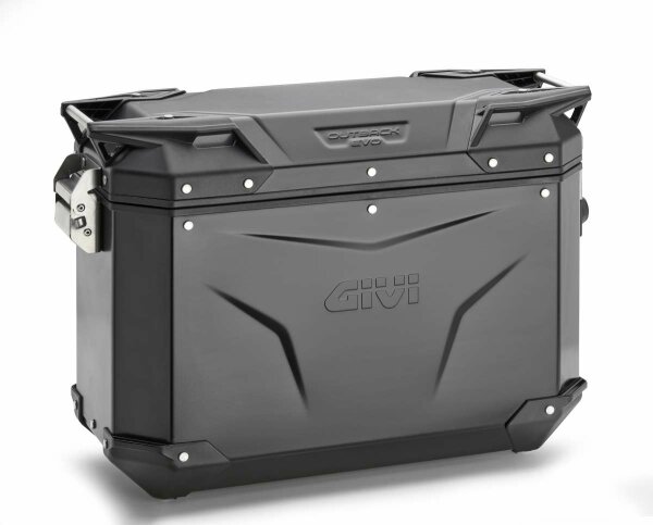 GIVI Alu-Seitenkoffer Trekker Outback Evo 37 - rechts - schwarz / 37 Liter / Max Zuladung 10 kg