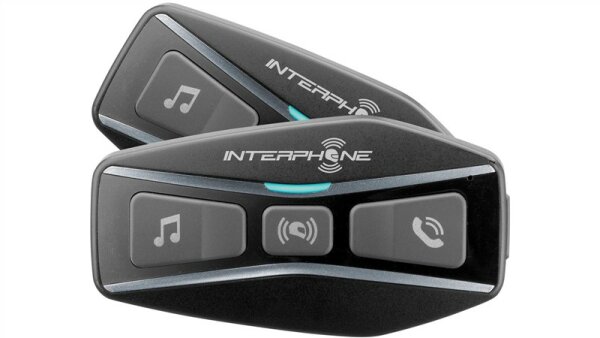 Interphone U-Com 4 Helmkommunikationssystem Double-Kit, inkl. Zubehör