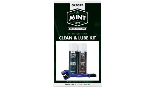 Oxford Mint Motorcycle Chain & Lube Kit Kettenpflege-Set 3-teilig