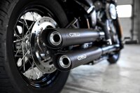 Miller Destiny | Euro 5 Slip-On Auspuff  für Harley Davidson Low Rider ST