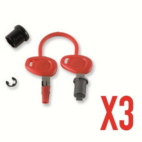 GIVI Gleichsperrendes-Schloss-Set, 3-fach E21*,E260,E350,E360,E41,V46,E460,E50,E52