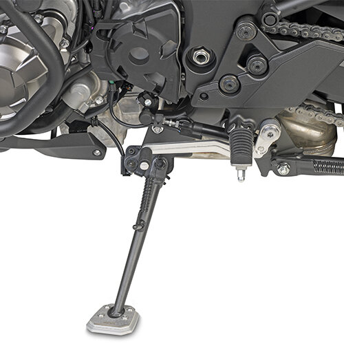 GIVI Fuß-Verbreiterung aus Aluminium und Edelstahl für Org. Seitenständer für div. Kawasaki Modelle