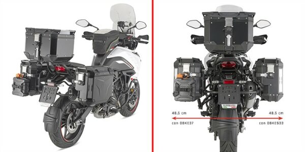 GIVI Seitenkoffer-Träger f. Monokey-CAM-Side Koffer mit seitl. Versatz rechts - Benelli TRK 702/X (23-25)