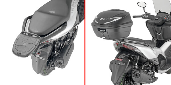 GIVI Topcase Träger für Monolock Koffer, für Zontes 125 D (25-26) und 350 D (23-26)