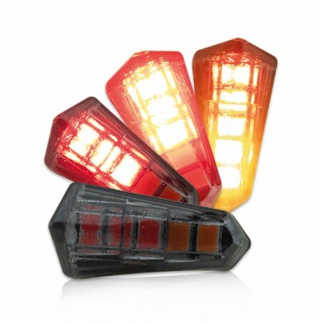 SMD-Einbaublinker-Rücklicht "Pike" | getönt | Paar Maße: L 25 x B 12,5 x H 13 mm | E-geprüft