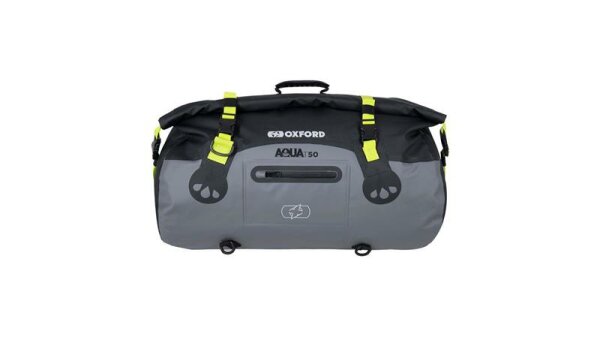 Oxford Aqua T-50 Gepäckrolle schwarz / grau / fluo schwarz,grau,gelb