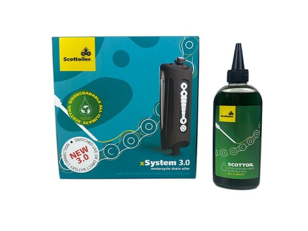 Scottoiler xSystem 3.0 inkl. 250ml grünes Bio-Öl