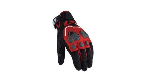 LS2 Vega Handschuh schwarz / rot, Gr. XXL