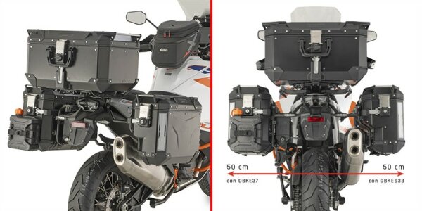 GIVI Seitenkoffer-Träger f. Monokey-CAM-Side Koffer mit seitl. Versatz rechts - für div. KTM Modelle