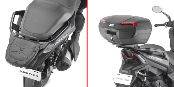 GIVI Topcase Träger für Monokey oder Monolock Koffer für QJ Motor Fort 350 (24-26)
