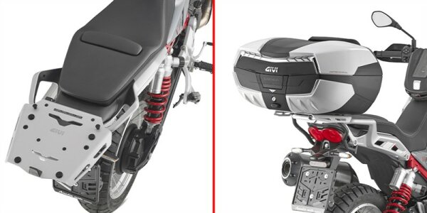 GIVI Alu Topcase Träger für Monokey Koffer, für Moto Guzzi V85 TT (24-25)