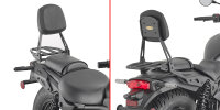 GIVI Sissybar mit Träger- schwarz für Kawasaki...