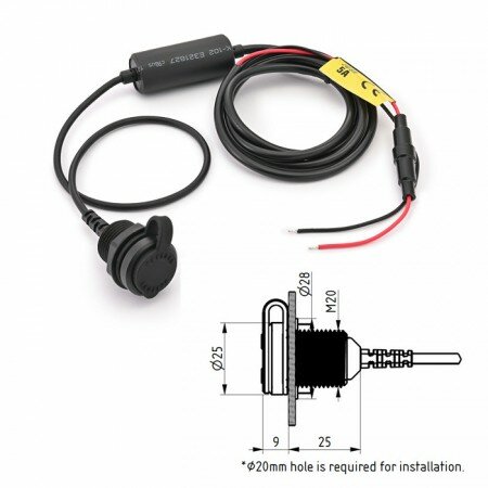 USB-C-Steckdose 3.0 | 1-fach | 12V DC | 5V/3A /18W