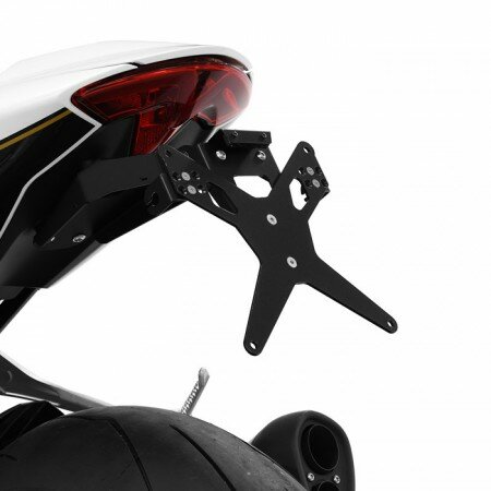 KZH X-Line | TRIUMPH Speed Triple 1200RR/RS verstellbar | schwarz | inkl. Reflektorhalter