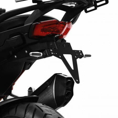 Kennzeichenhalter | Multistrada V4/S 1200 21-24 verstellbar | schwarz | inkl. Reflektorhalter