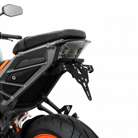 Kennzeichenhalter PRO | KTM 125/390 Duke | 24-26 verstellbar | schwarz | inkl. Reflektorhalter