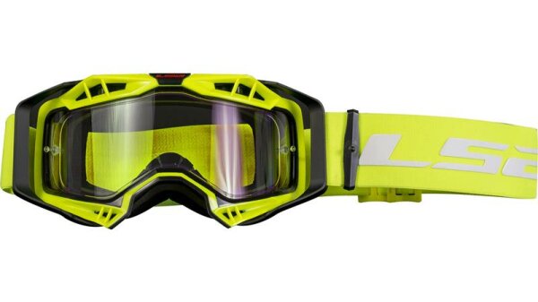 LS2 Aura Enduro Crossbrille schwarz / gelb