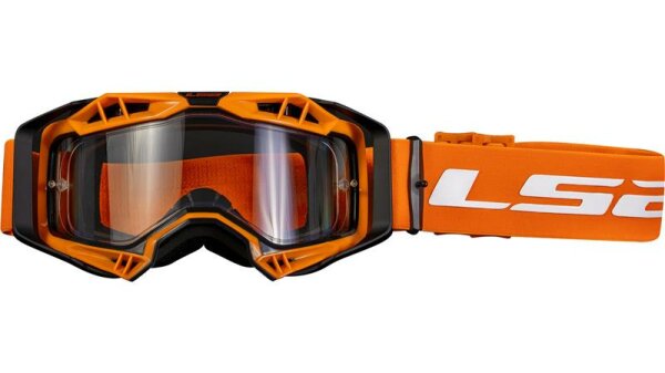 LS2 Aura Enduro Crossbrille schwarz / orange