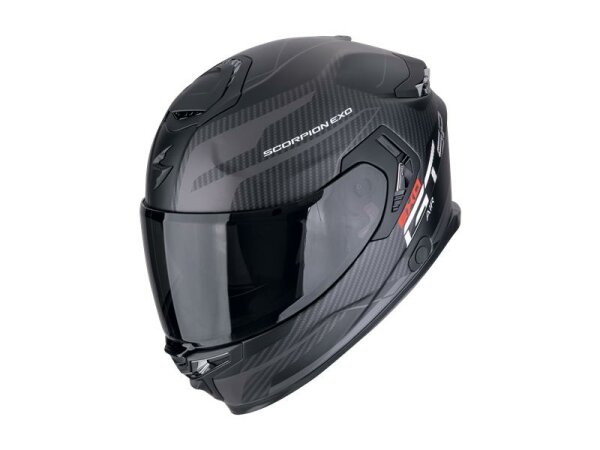 Scorpion EXO-GT SP AIR CARBON FLEX Mattschwarz-Silber