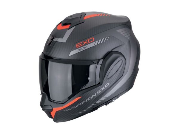 Scorpion EXO-TECH EVO CARBON COSY Mattschwarz-Rot