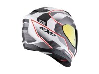 Scorpion EXO-520 Evo Air Lena MattWeiss-Silber-Rot