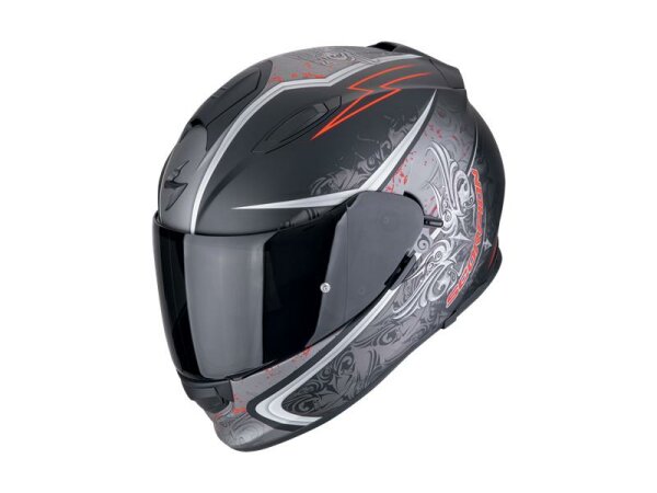 Scorpion EXO-491 RUN Mattschwarz-Rot