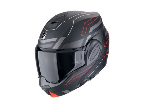 Scorpion EXO-TECH EVO CONQUER Schwarzmatt-Rot
