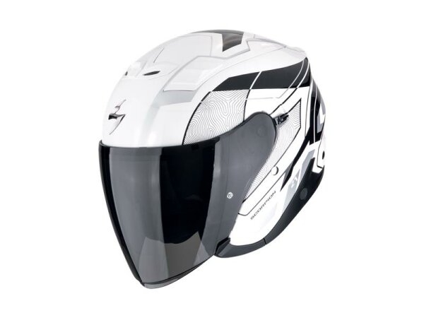 Scorpion EXO-Z1 VUE Weiss-Schwarz-Silber