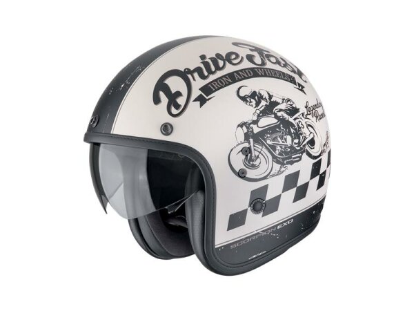 Scorpion BELFAST EVO DRIVE FAST Mattcreme-Schwarz