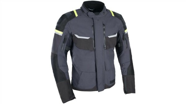 Oxford JACKE OXFORD STORMLAND GRAU/SW/NEONGELB