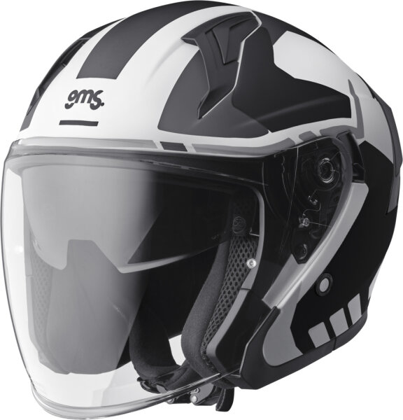 gms Jethelm Vectus Graphic schwarz-weiss