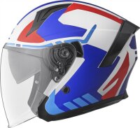 gms Jethelm Vectus schwarz matt-petrol-rot