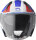 gms Jethelm Vectus schwarz matt-petrol-rot