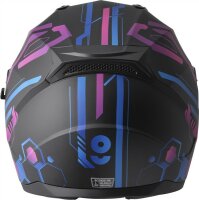 gms Integralhelm Hexago Graphic matt-blau-violett