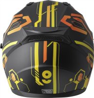 gms Integralhelm Hexago Graphic matt-gelb-orange
