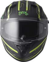 gms Integralhelm Hexago Graphic matt-grün