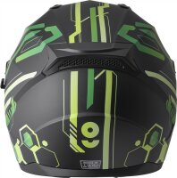 gms Integralhelm Hexago Graphic matt-grün