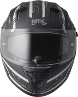 gms Integralhelm Hexago Graphic grau
