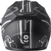 gms Integralhelm Hexago Graphic grau