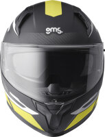 gms Integralhelm Velox Graphic matt schwarz-gelb