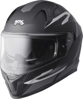 gms Integralhelm Velox Graphic matt schwarz-grau