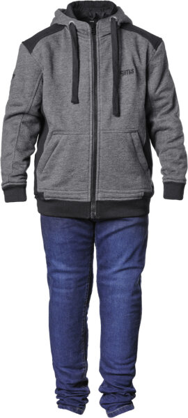 gms Hoodie Grizzly Junior schwarz-anthrazit
