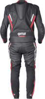 gms Lederjacke GR-1 schwarz-rot-weiss