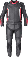 gms Lederjacke GR-1 schwarz-rot-weiss