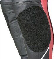 gms Lederjacke GR-1 schwarz-rot-weiss