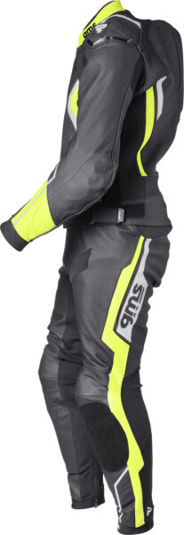gms Lederkombi GR-1 2PC schwarz-gelb-weiss
